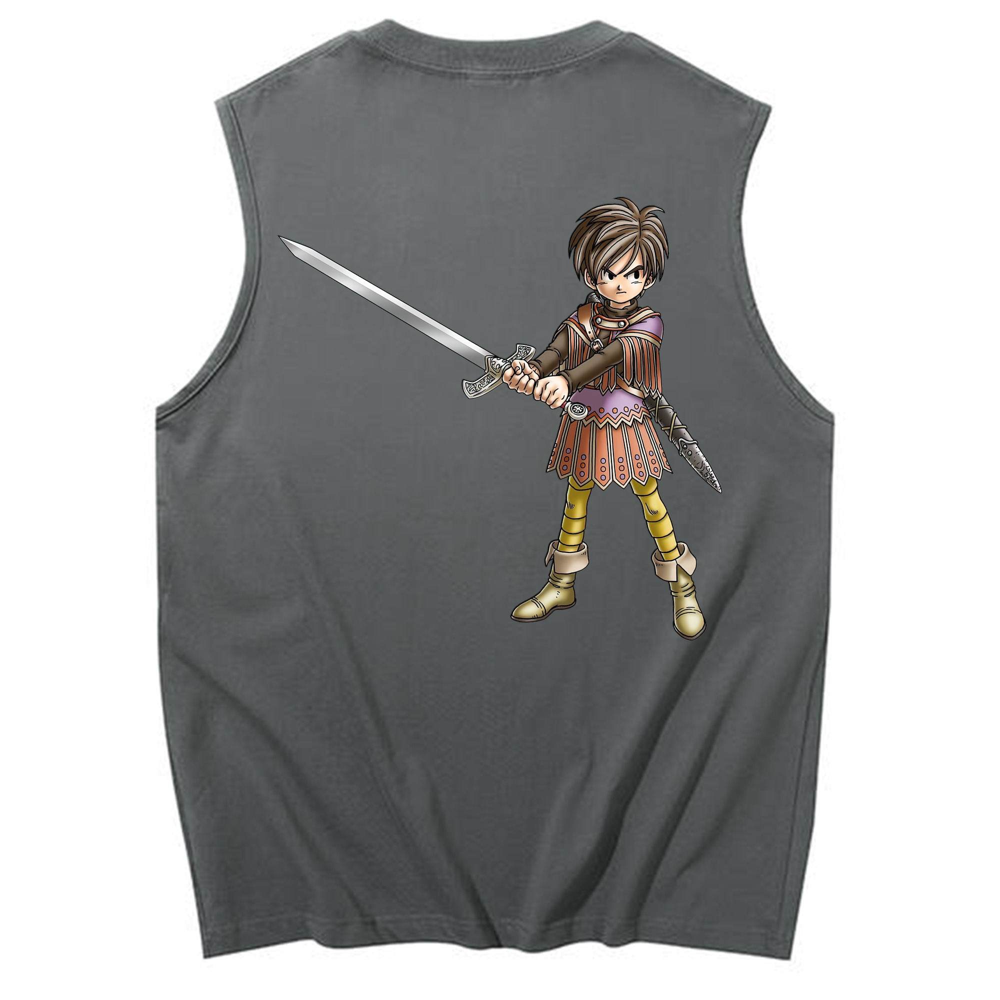 （画像用） ドラゴンクエスト Doragon Kuesuto Dragon Quest コットン100％タンクトップ（背面プリント）